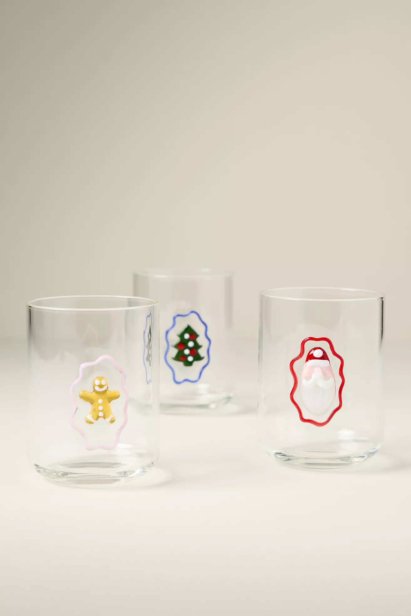 The Love Notes Holiday Juice Glasses | Anthropologie (US)