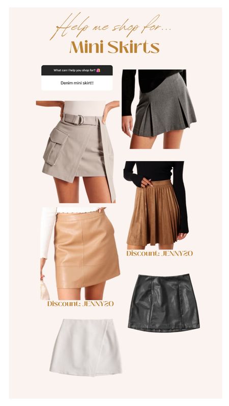 Trending; mini skirts for fall

#LTKSeasonal #LTKfindsunder50 #LTKfindsunder100