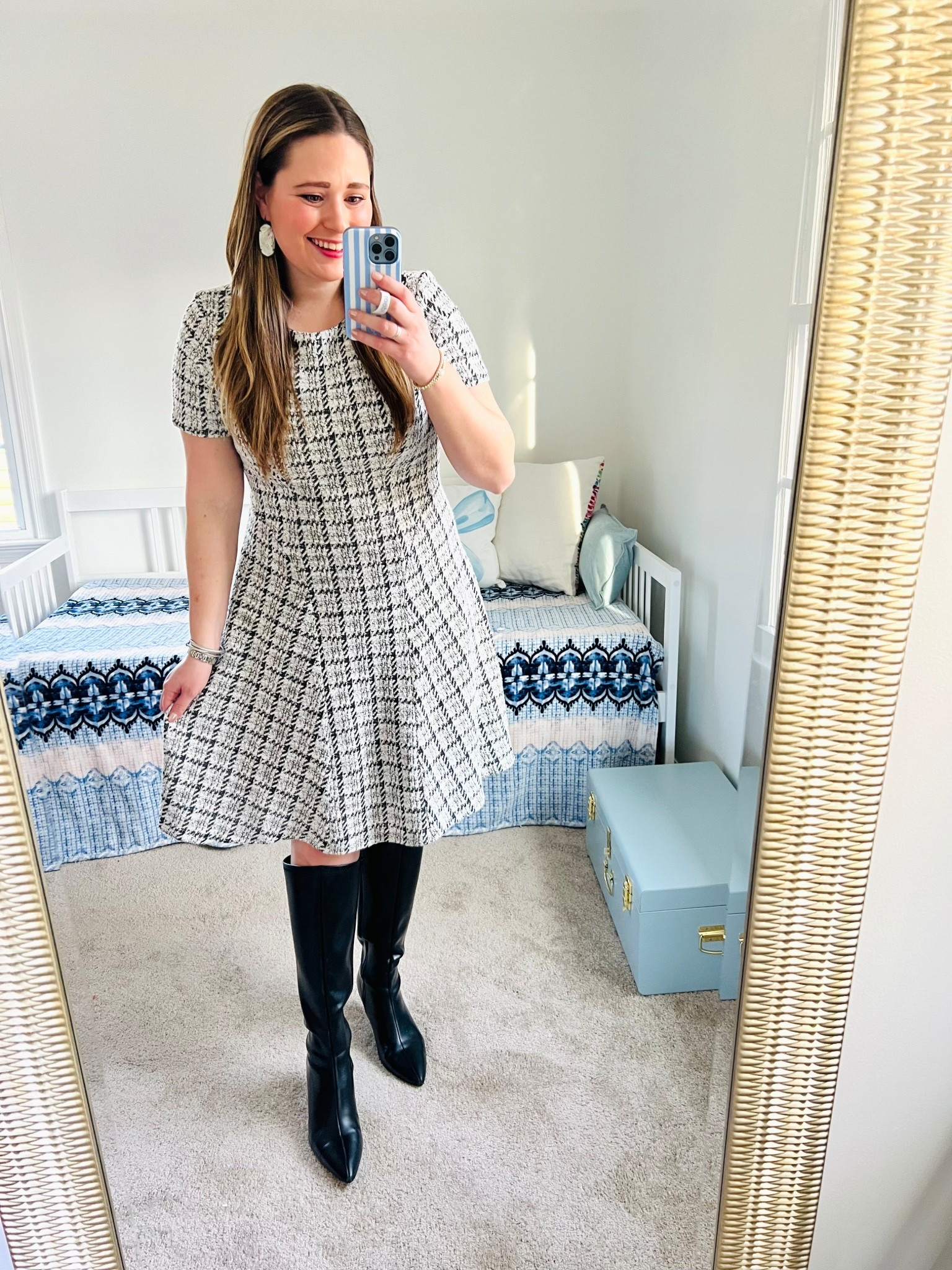 Winter Workwear || Winter Work Outfit || Tweed dress || White tweed

#LTKootd #LTKWorkwear