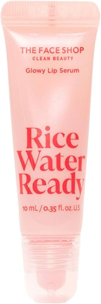 THE FACE SHOP Rice Water Ready Glowy Lip Serum, Hydrating Lip Balm Smooths and Plumps, Korean Ski... | Amazon (US)