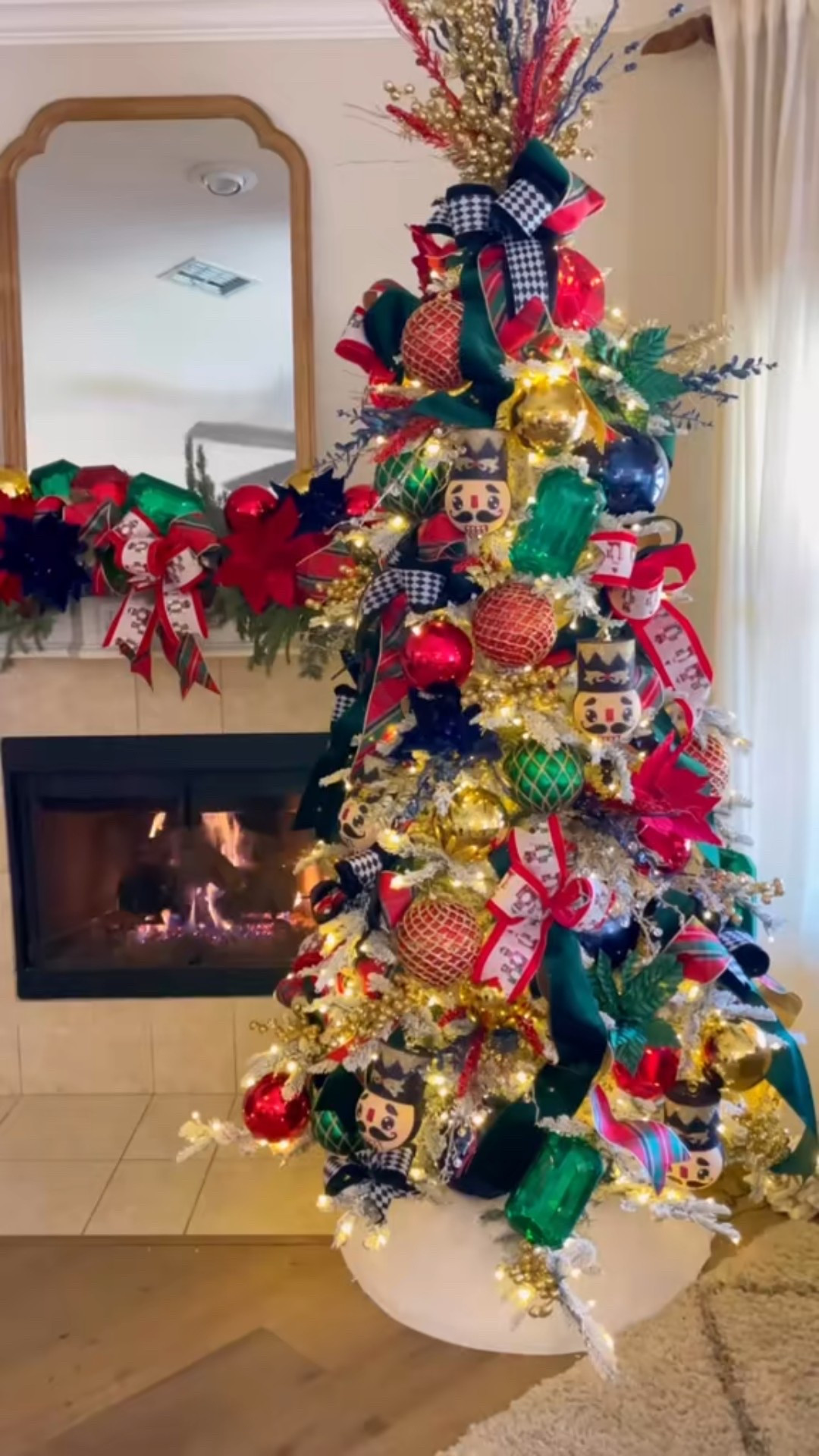 Regal jewel-toned colors, velvet ribbon and whimsical Nutcracker elements make this the perfect Christmas tree that blends sophistication with holiday magic. 

#LTKSeasonal #LTKHoliday #LTKHome