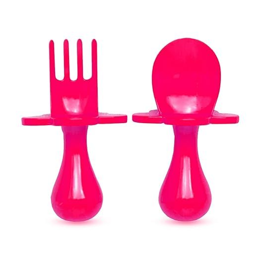 grabease First Training Self Feed Baby Utensils – Anti-Choke, BPA-Free Baby Spoon and Fork Todd... | Amazon (US)