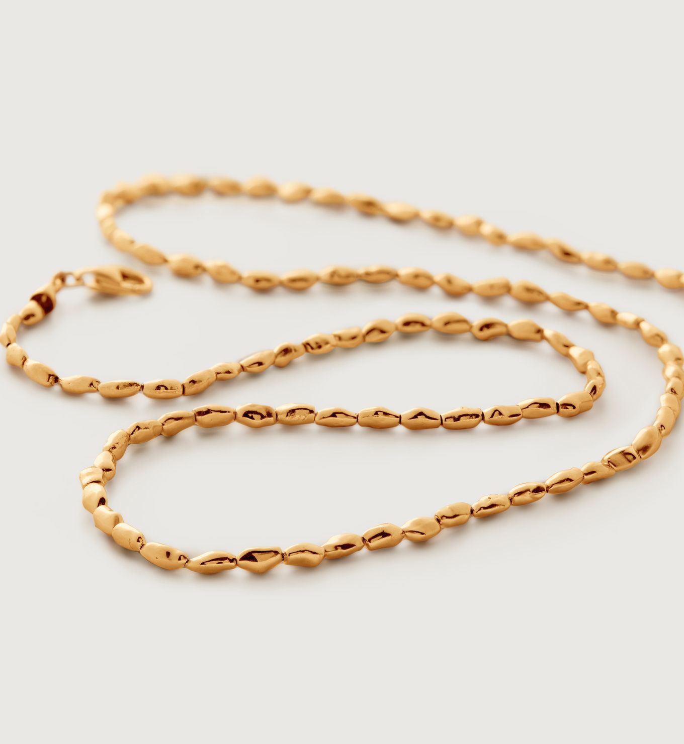 Mini Nugget Necklace Adjustable 41-46cm/16-18' | Monica Vinader (Global)
