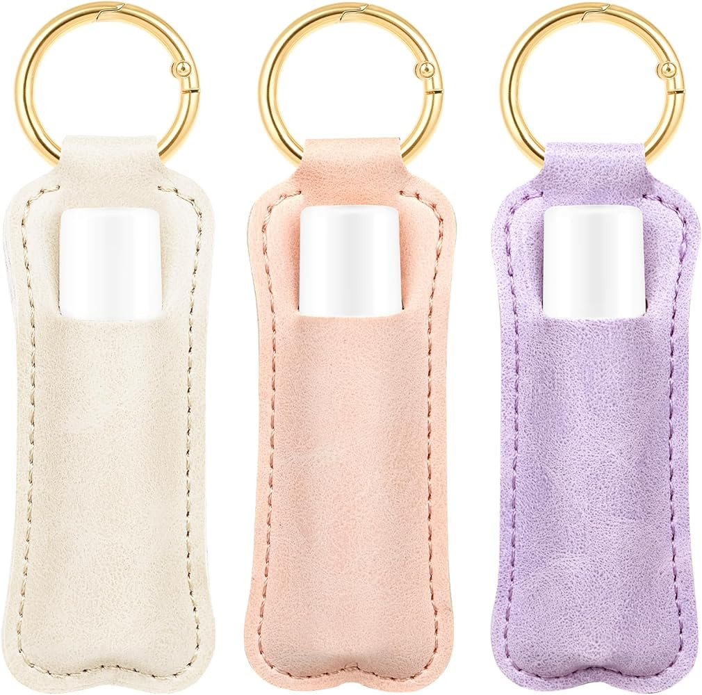 WK IEASON Lip Balm Holder for Chapstick Lipstick Sleeve Keychain,Small Christmas Gifts Stocking S... | Amazon (US)
