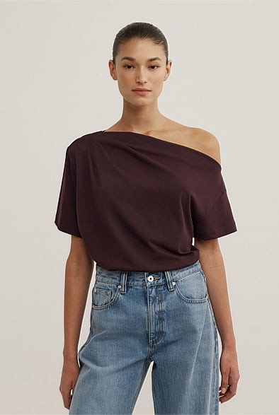 Asymmetric Relaxed T-Shirt | Witchery (AU)