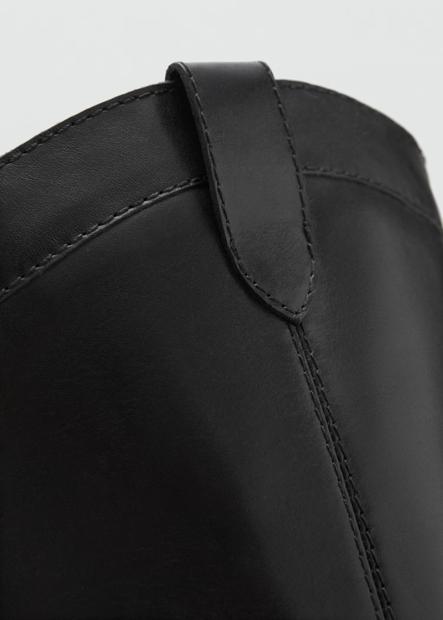 Cowboy leather boots - Women | MANGO United Kingdom | MANGO (UK)