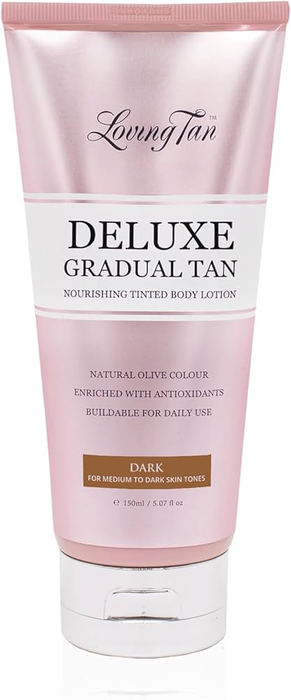 Loving Tan Deluxe Gradual Tan Lotion, Dark- Natural Looking Self Tanner, Professional Strength Su... | Amazon (US)