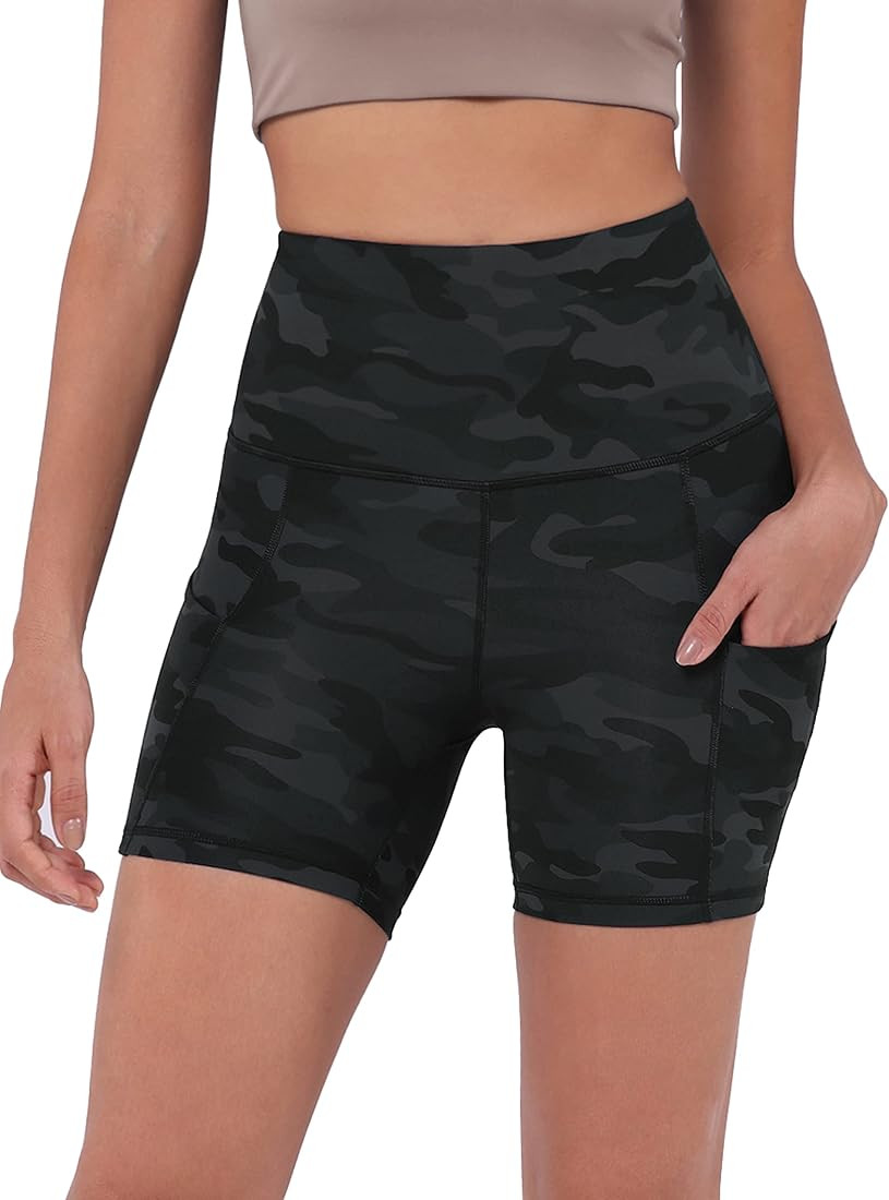 ODODOS Women's Tummy Control Yoga Shorts 2.0 with Pockets High Waist Athletic Workout Shorts-5" /... | Amazon (US)