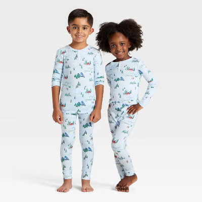Toddler "Tis the Ski-son!" Cozy Knit Long Sleeve Shirt and Pants Holiday Matching Family Pajama S... | Target