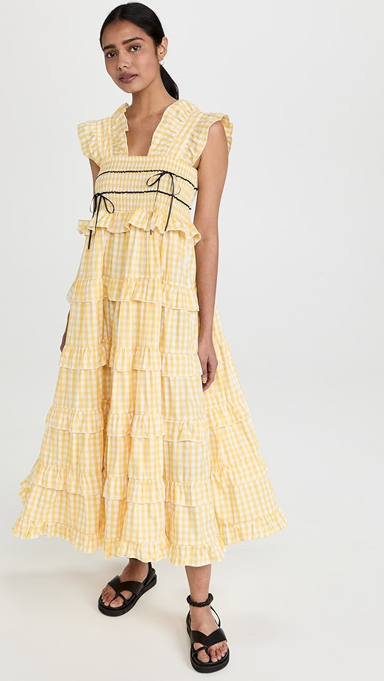 Flutter Gingham Maxi Dress | Shopbop