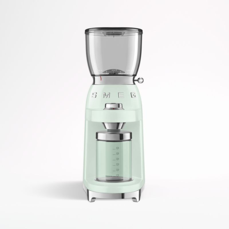 Smeg Pastel Green Coffee Grinder + Reviews | Crate & Barrel | Crate & Barrel