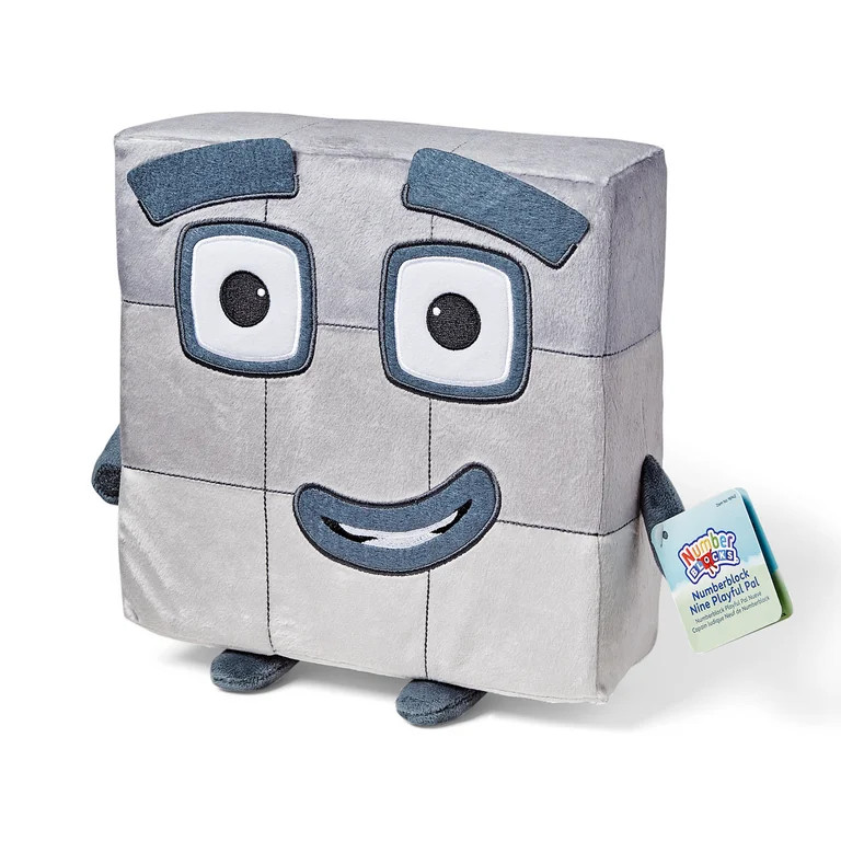 hand2mind Numberblocks™ Nine Playful Pal 11" Cartoon Plush Toy, Plush Figure Toys | Walmart (US)