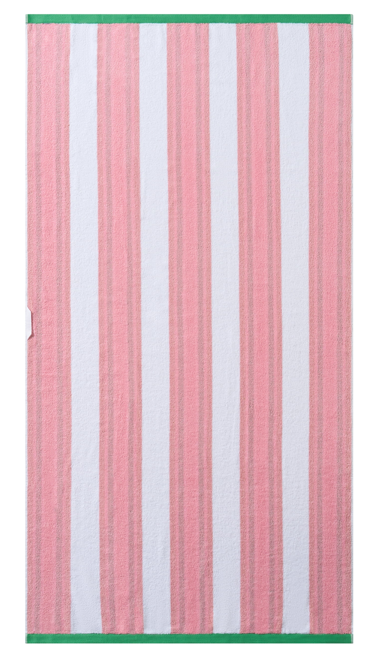 Better Homes & Gardens Cabana Stripe Oversized Beach Towel, 72" x 38", Pink | Walmart (US)