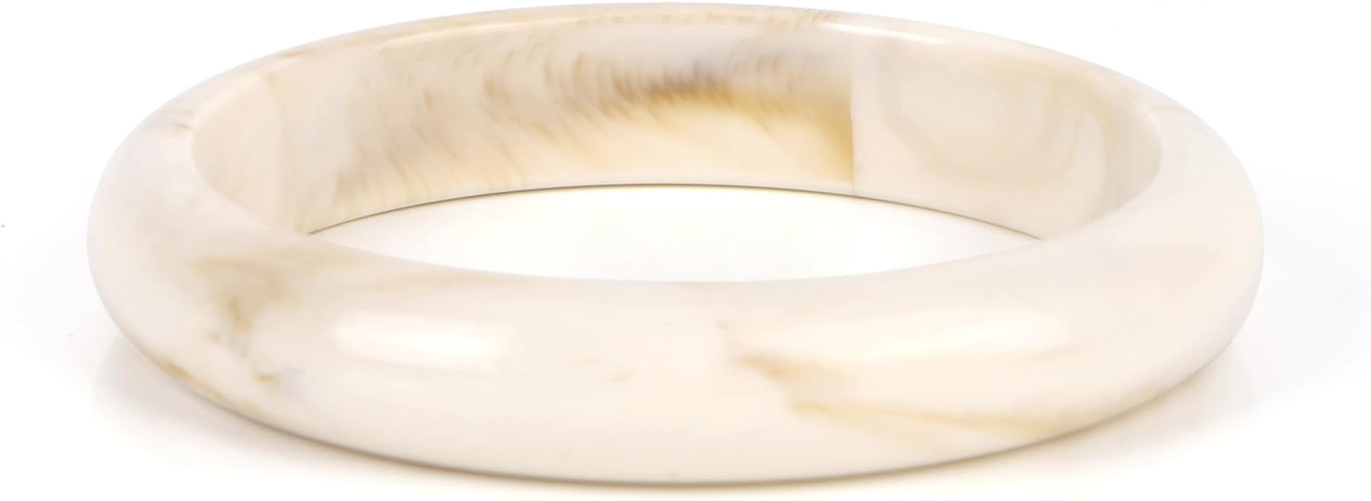 Resin Bangle for Women, Chunky Acrylic Bangle Bracelet Geometric Acetate Wide Cuff Wristband Stat... | Amazon (UK)