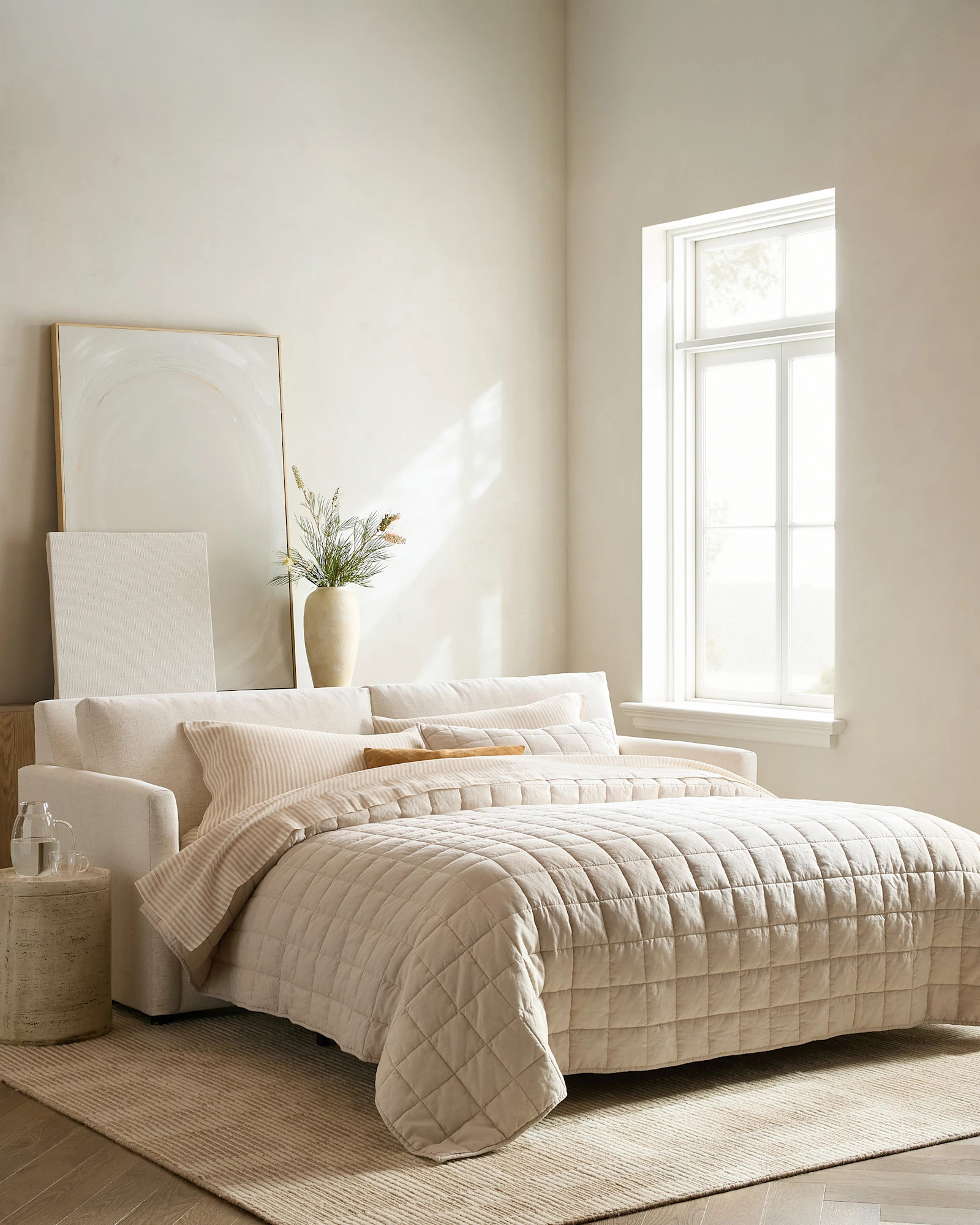 Brennan Sleeper Sofa in Performance Chenille Linen Blend | Quince