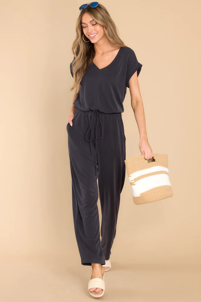 Flirt With Fun Black Jumpsuit | Red Dress 