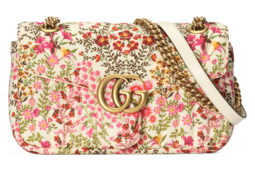 GG Marmont small floral shoulder bag | Gucci (US)
