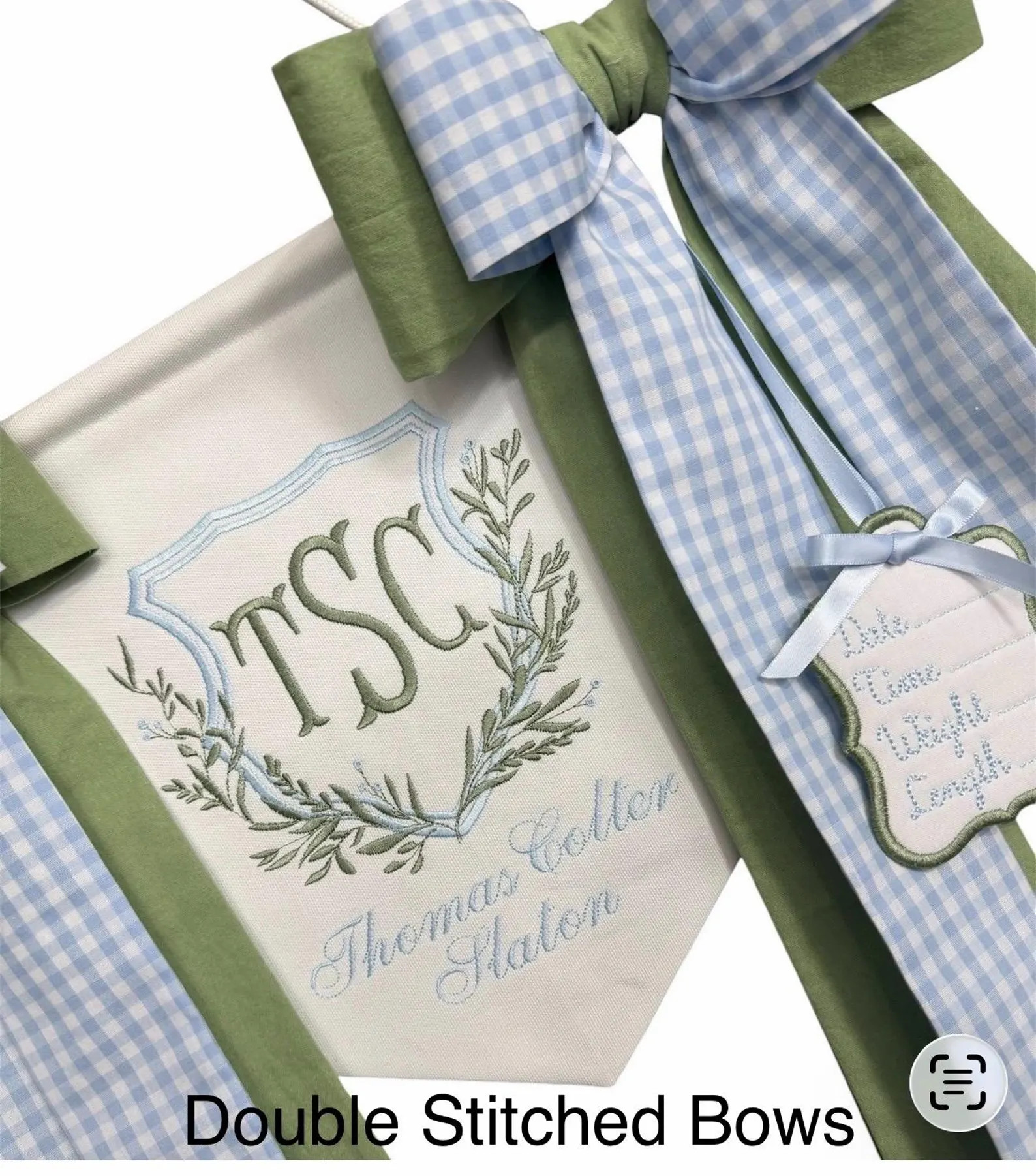Hospital Door Banner with Greenery Crest | Etsy (Global)