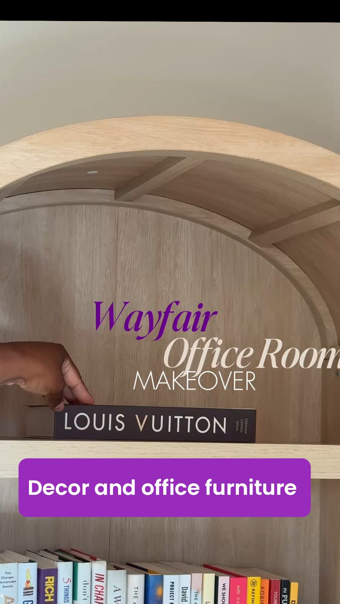 Office room furniture and decor from Wayfair💜 #home #wayfair #officeroom 

#LTKStyleTip #LTKHome