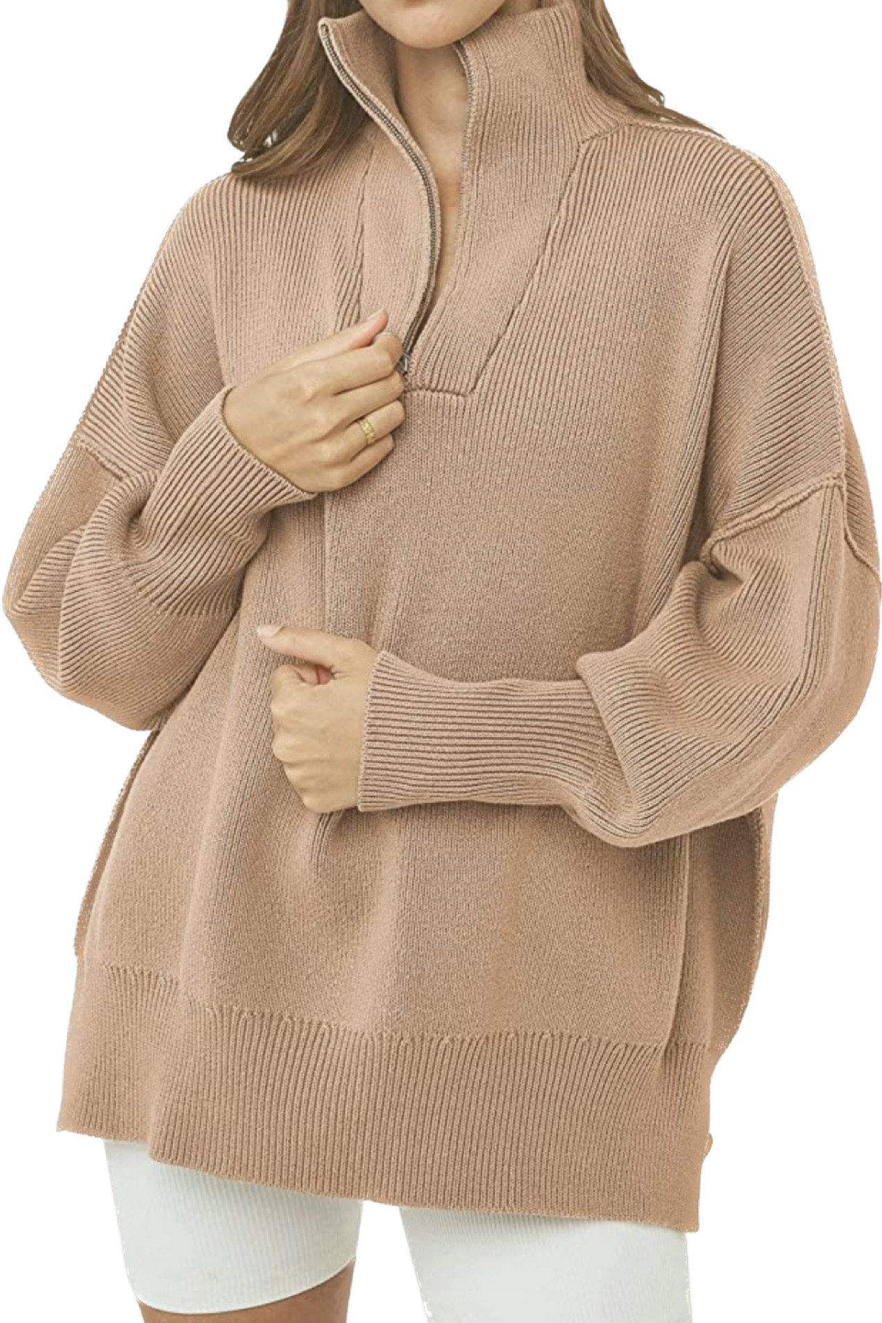 Amazon find // dupe // fall fashion // deal // affordable // sweater neutral tan