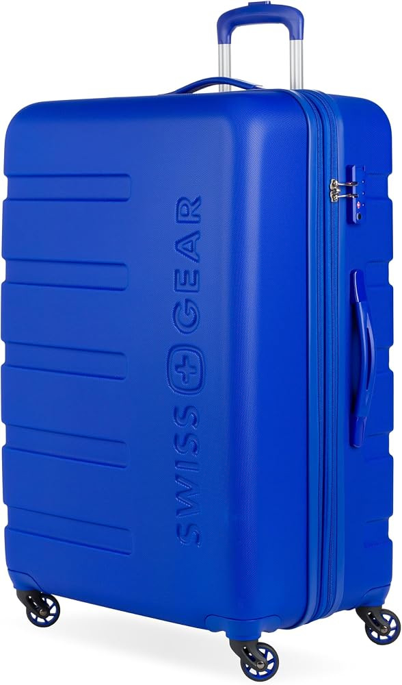 SwissGear 7366 Signature Hardside Expandable Luggage with Spinner Wheels, TSA Lock, Cobalt, Check... | Amazon (US)
