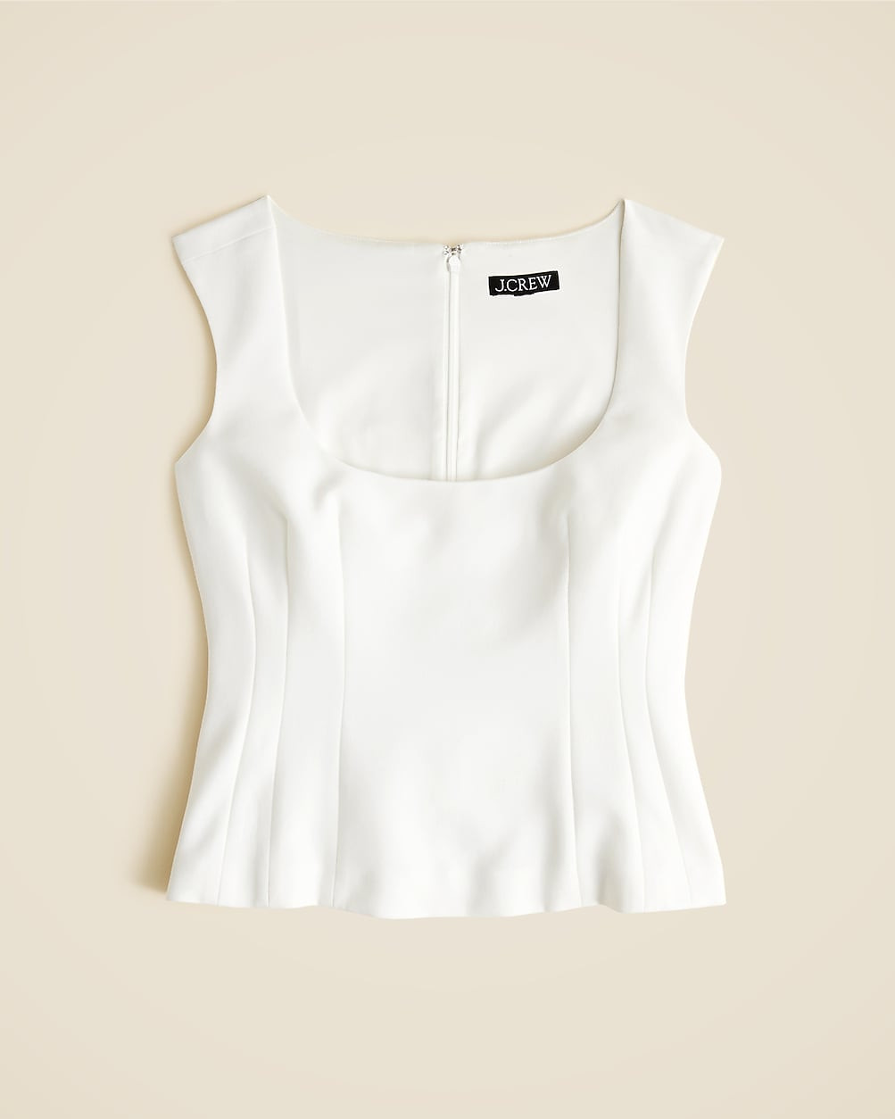 Wide scoopneck tank top in city crepe | J. Crew US