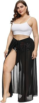 Hanna Nikole Plus Size Sarong Swimsuit Cover Ups Bikini Beach Cover-Ups Wrap Skirt | Amazon (US)