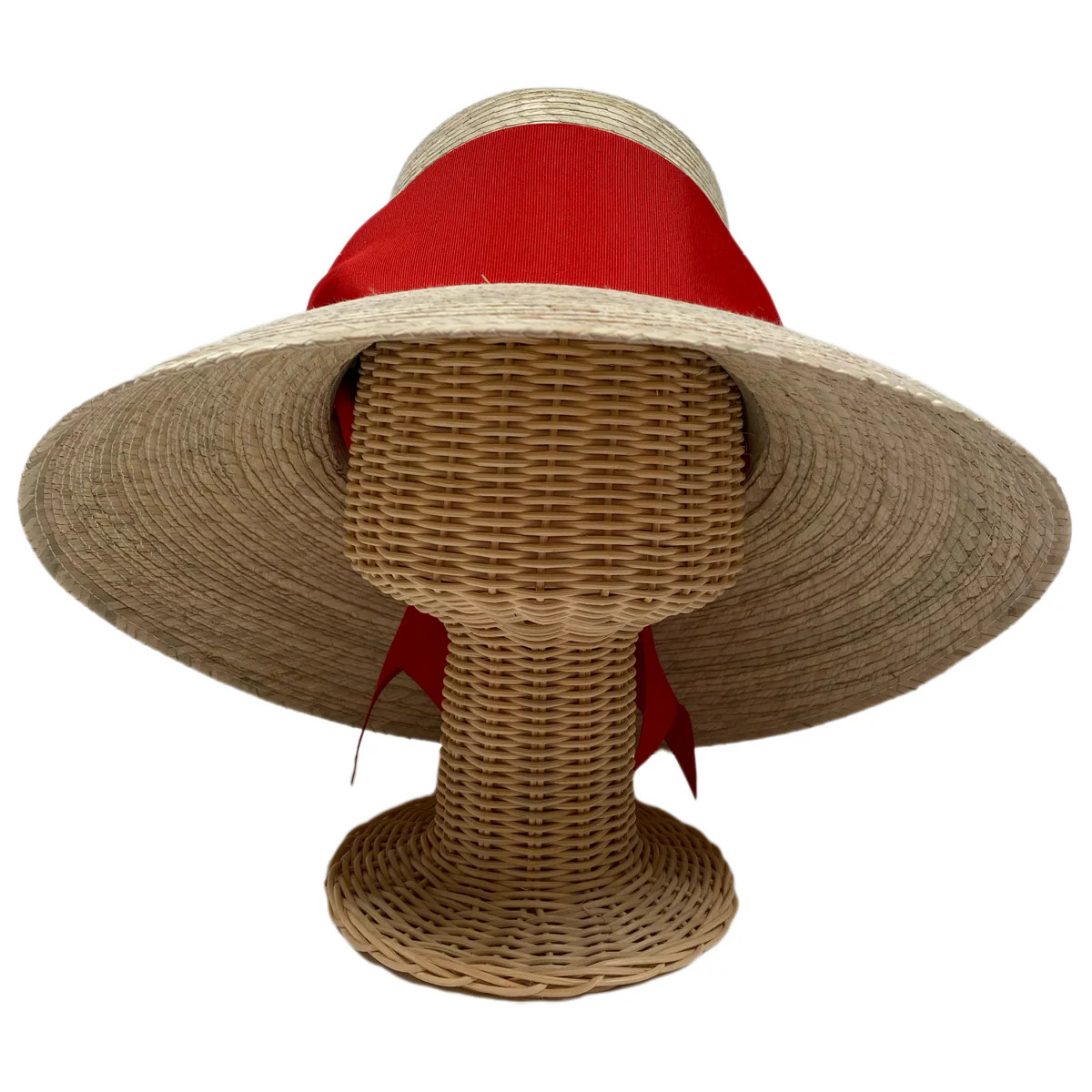 Wildflower Sun Hat - Red Wide & Short Grosgrain Ribbon | The Well Appointed House, LLC