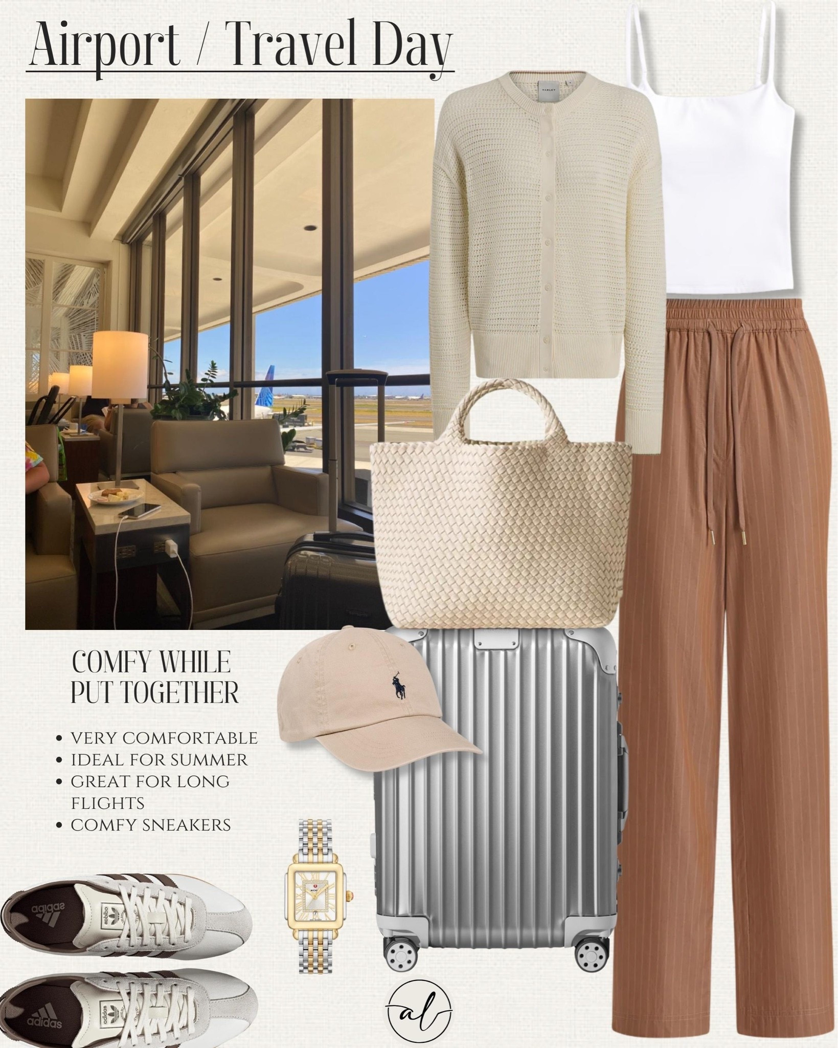Airport Travel Day 
Comfortable, lightweight, ideal for summer, great for long flights, and comfy sneakers.

#LTKootd #LTKTravel #LTKU