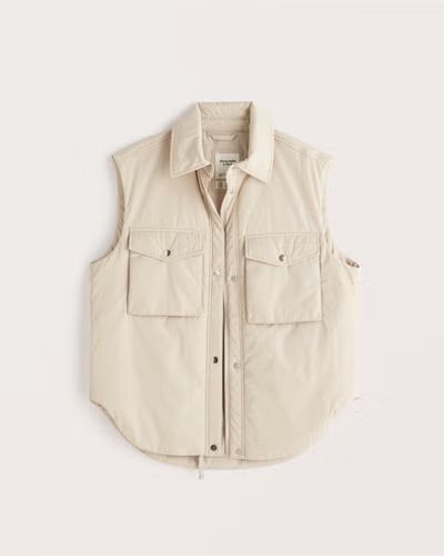 Women's Utility Shirt Jacket Vest | Women's Coats & Jackets | Abercrombie.com | Abercrombie & Fitch (US)