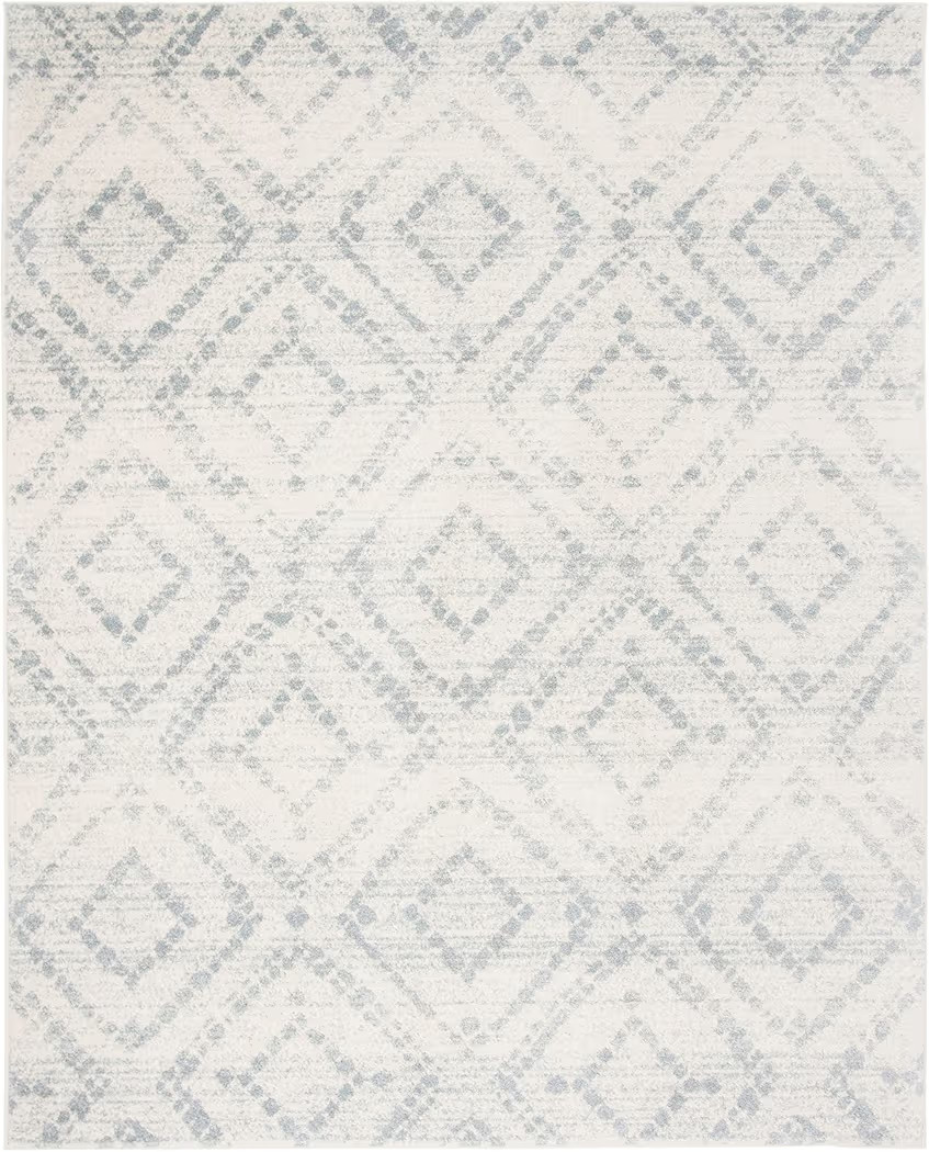 SAFAVIEH Area Rug 8x10 - Adirondack Collection - Large - Ivory & Light Blue, Geometric Trellis Pa... | Amazon (US)