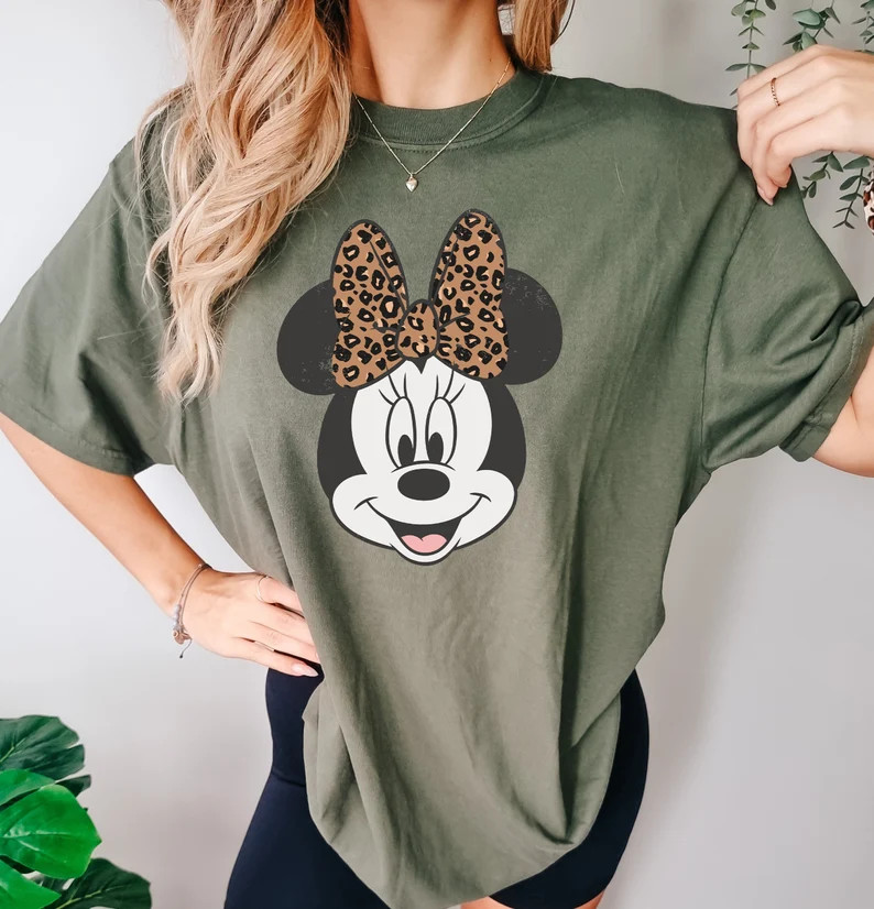 Animal Kingdom Minnie Safari Comfort Colors Leopard Shirt, Disney Minnie Safari Mode, Couple Shir... | Etsy (US)