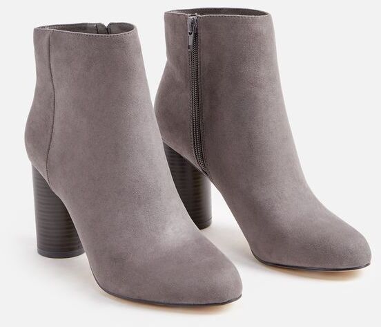 JustFab Booties Zadie Bootie Womens Gray Size 9 | JustFab