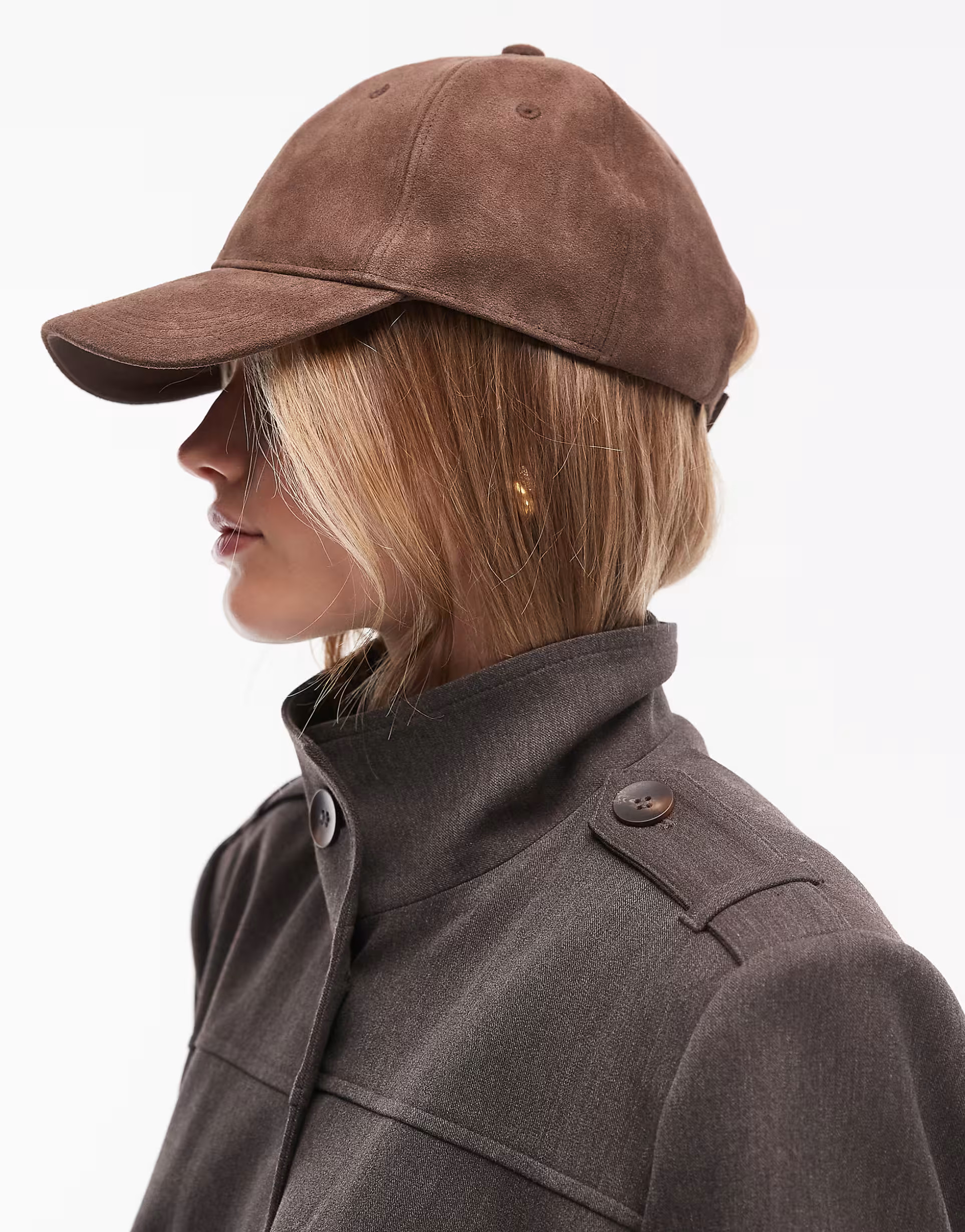 & Other Stories suede cap in dark brown | ASOS (Global)