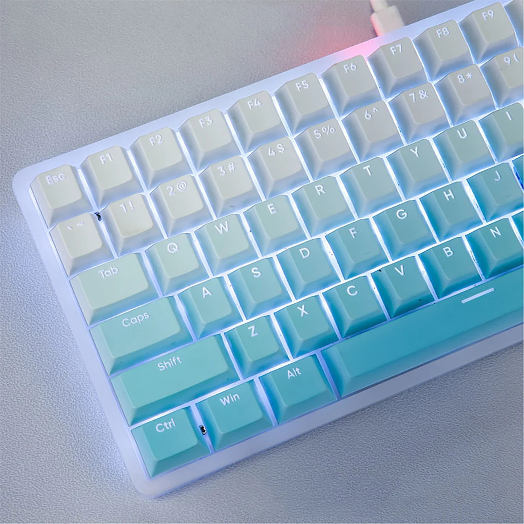 127pcs Gradient Theme Keycap Set Top Print Translucent Keycap - Etsy | Etsy (US)