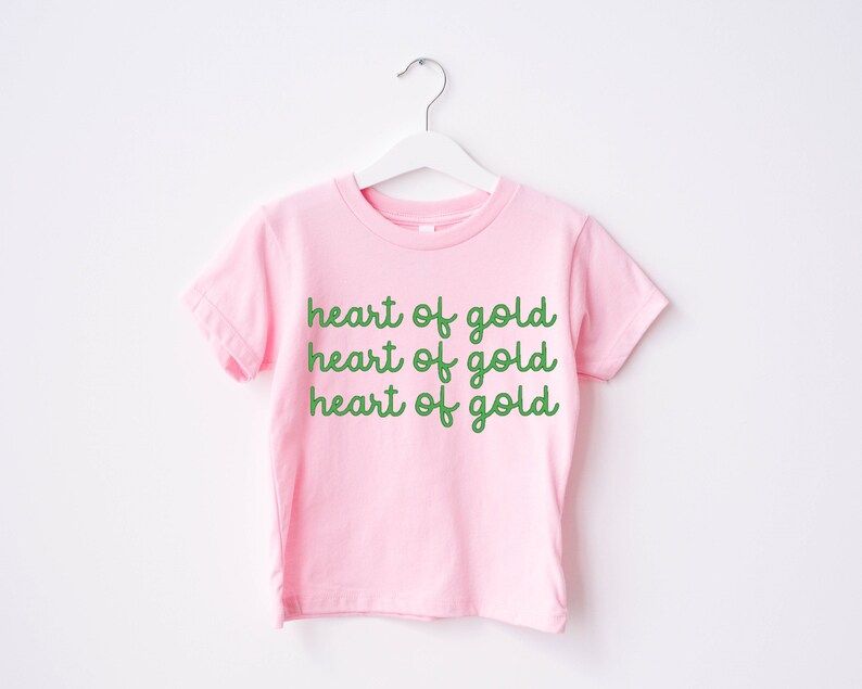 Heart Of Gold Shirt, St Patrick’s Day Shirt, Kids St Patrick’s Day Shirt, Toddler St Patrick... | Etsy (US)