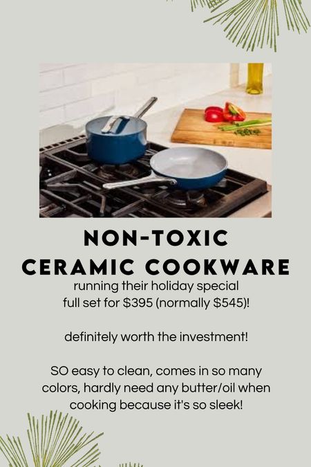 Non-Toxic Cookware Set

#LTKhome #LTKGiftGuide #LTKsalealert
