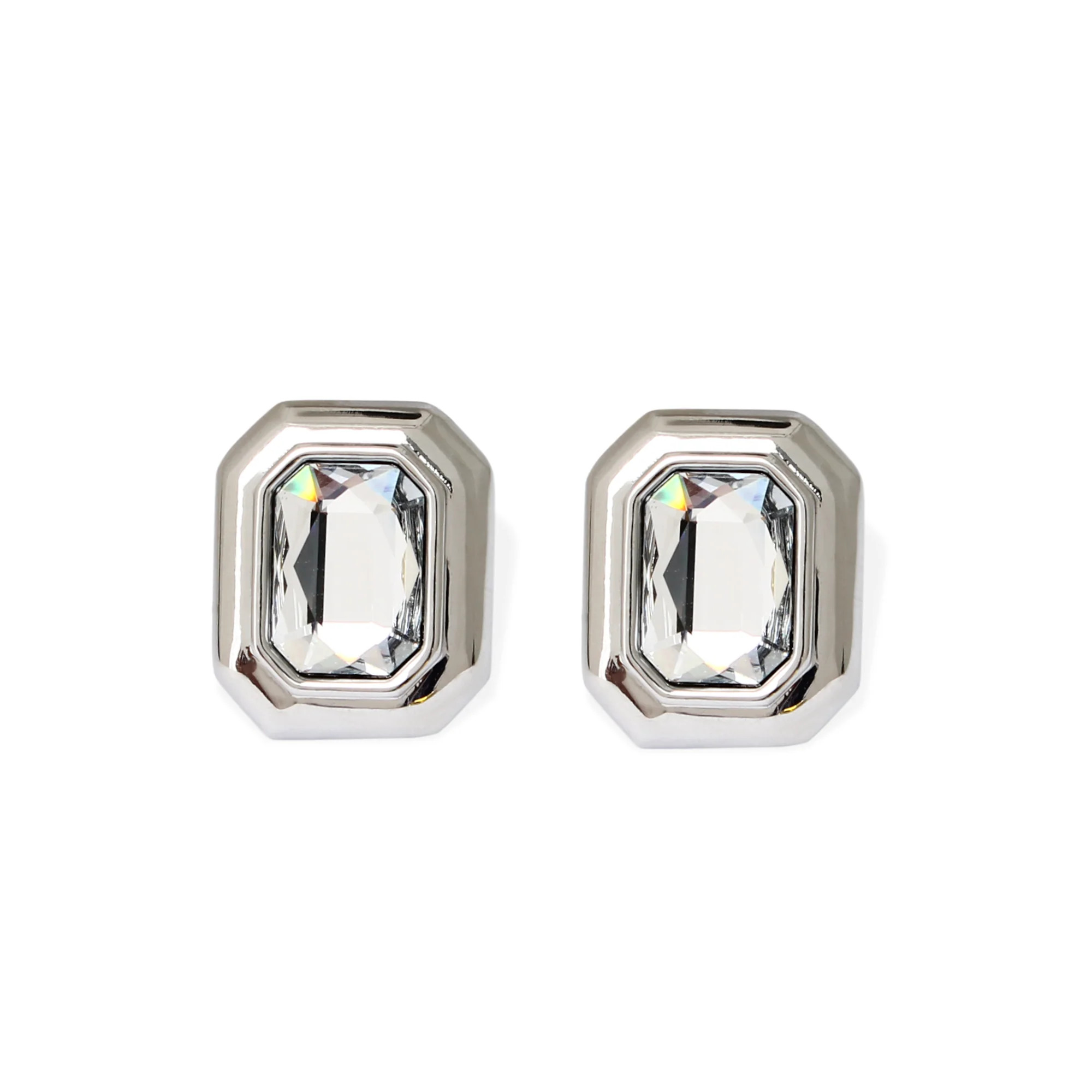 BELIZE Earrings - Silver & Crystal | By Alona