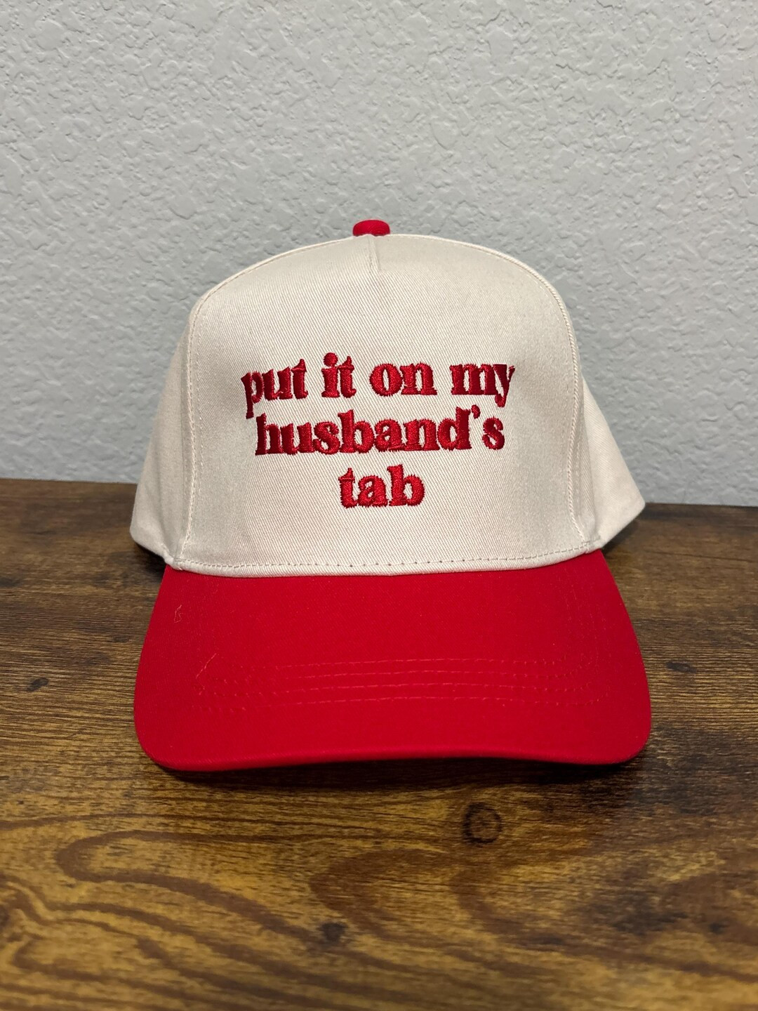 Put It on My Husband's Tab Embroidery Canvas Hat, Put It on My Husband's Tab Trucker, Put It on M... | Etsy (DACH)