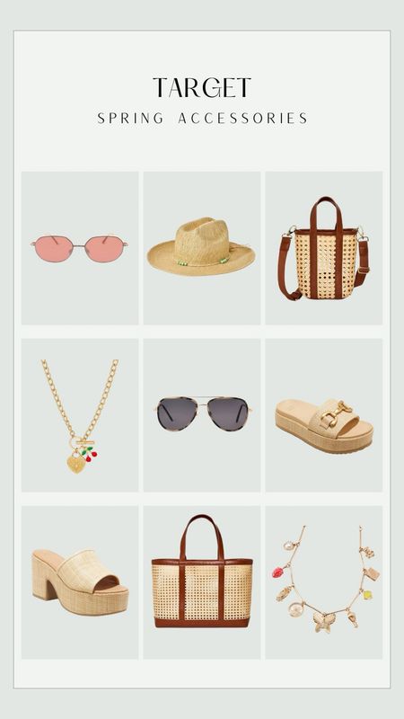 Accessories from target for the spring!

Summer fashion | jewelry | hat | sunglasses | purse 

#LTKstyletip #LTKfindsunder50 #LTKSeasonal