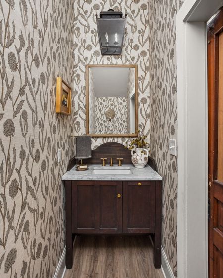 Nothing beats a bold wallpaper in a powder room.

#LTKhome