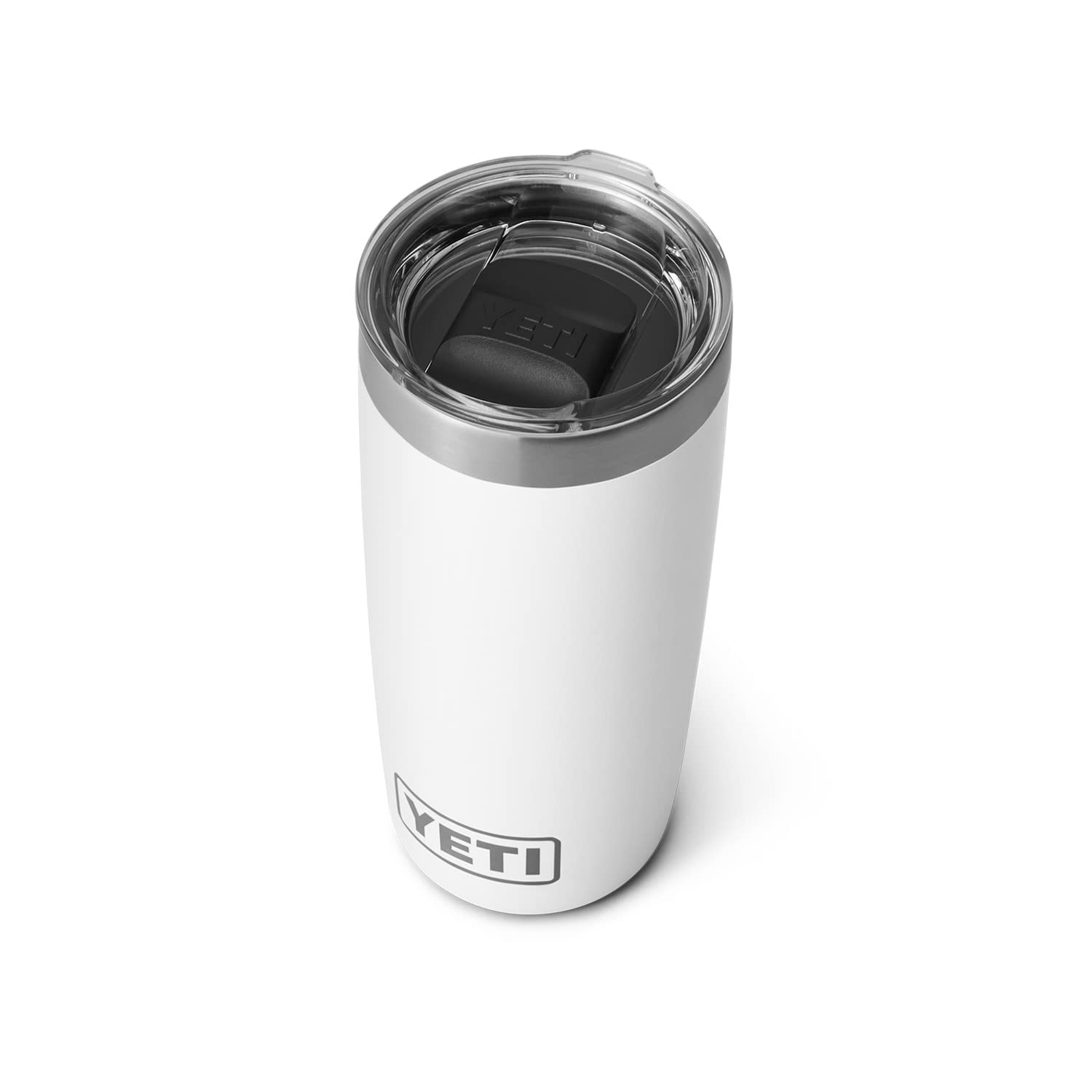 YETI Rambler 10 oz Tumbler, Stainless Steel, Vacuum Insulated with MagSlider Lid, White | Amazon (US)