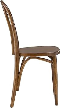 Modway Eon Natural Elm Wood Kitchen and Dining Room Chair in Walnut - Fully Assembled, Slat Back,... | Amazon (US)