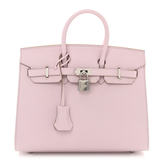 Epsom Birkin Sellier 25 Mauve Pale | FASHIONPHILE (US)