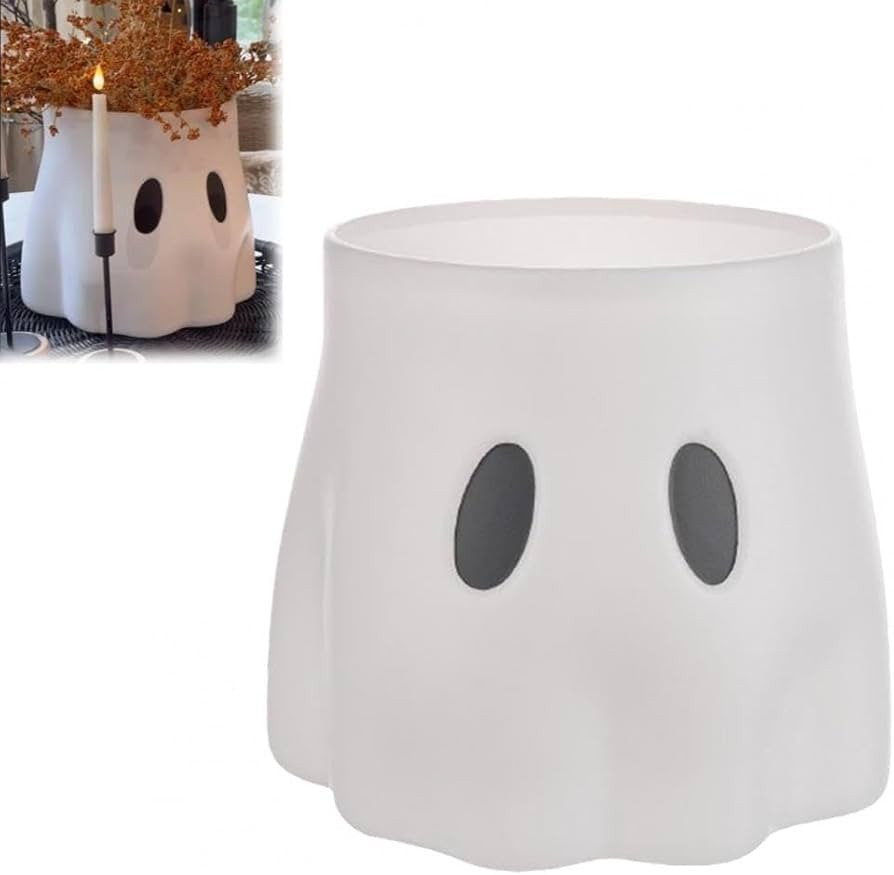 Ghost Bucket Halloween Vase, Ghost Planter Ghosts Decor for Home, Plastics Scary Halloween Decor ... | Amazon (US)
