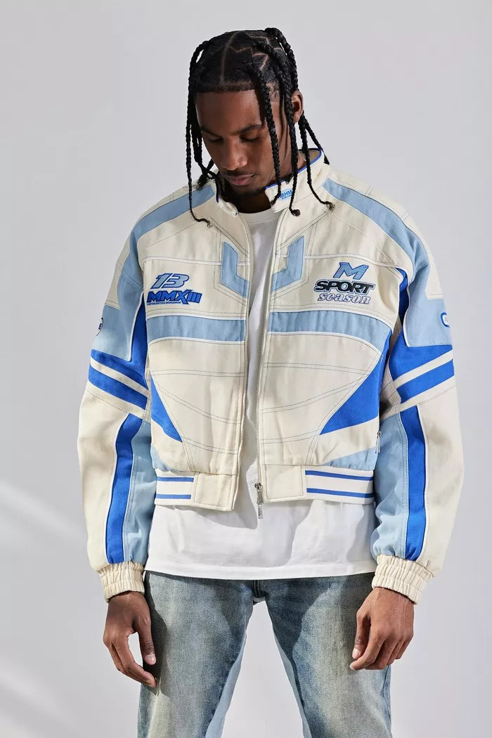 Boxy Twill Moto Jacket | Boohoo.com (UK & IE)