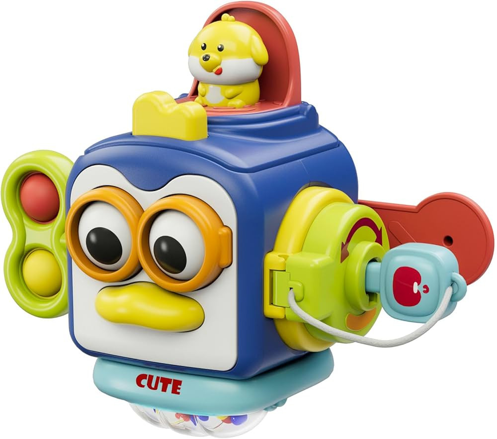 Montessori Toys for 1 Year Old, Sensory Toys for Toddlers 1-3, Travel Activities Busy Cube, Baby ... | Amazon (US)
