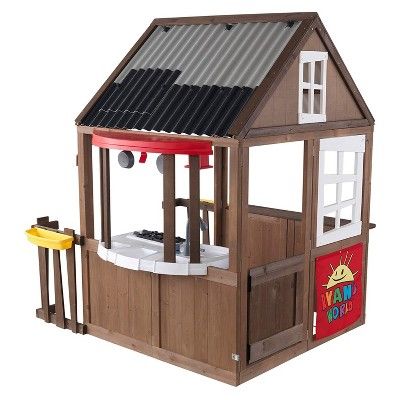 KidKraft Ryan's World Kids Toddlers Outdoor Backyard Playhouse Playset w/ Kitchen and Door, Wood ... | Target