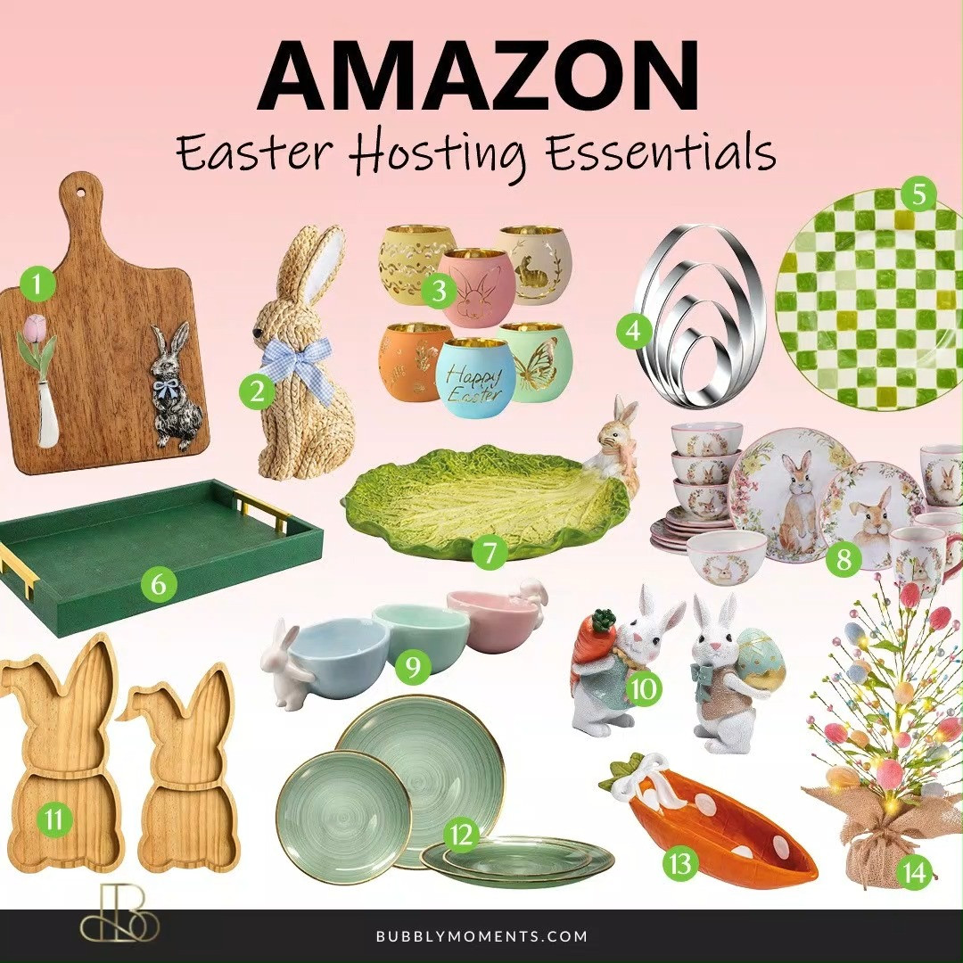 Make your Easter gathering simple and beautiful with these easy hosting essentials. From soft pastel table settings to cute serving pieces, everything helps create a fresh and welcoming vibe for your home. Whether you’re planning a small brunch or a fun family get-together, these finds make hosting feel effortless. Add a few stylish details to your table, serve your favorite dishes, and enjoy the moment with your guests. It’s all about keeping things easy, cozy, and festive this Easter. Save this for your Easter prep and tap to shop your favorites!
#LTKHome #LTKSeasonal #EasterHosting #EasterDecor #SpringTable #EasterBrunch #AmazonFinds #HomeDecor #Entertaining #BrunchIdeas #SpringDecor #EasterInspo #TableSetting #HostingMadeEasy #HomeInspo #SeasonalDecor 

 