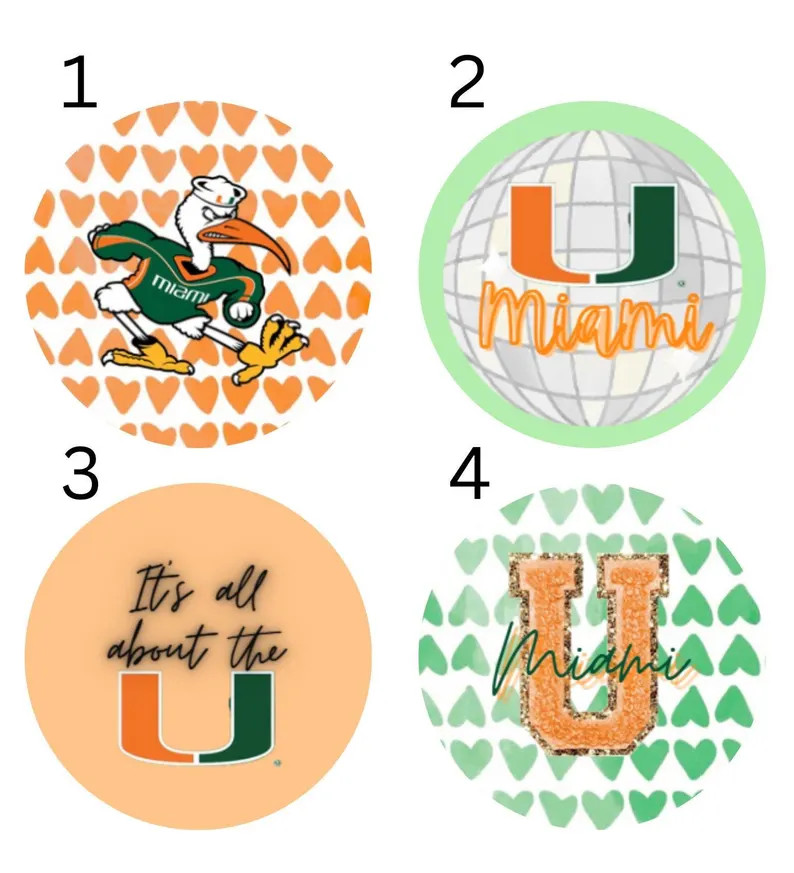 University of Miami Gameday Button Pins - Etsy | Etsy (US)